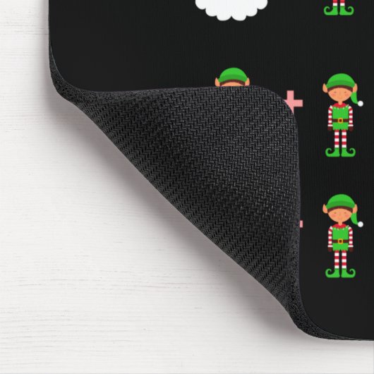 Math Teacher Christmas Shirt Quiz Mousepad (Ecke)