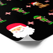 Math Teacher Christmas Shirt Quiz  Poster (Ecke)