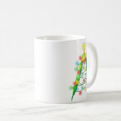 Math Teacher Comp Christmas Tree Lights School Geo Kaffeetasse (VorderseiteRechts)