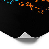 Math Teacher Dance Equation Mathematic Maths Poster (Ecke)