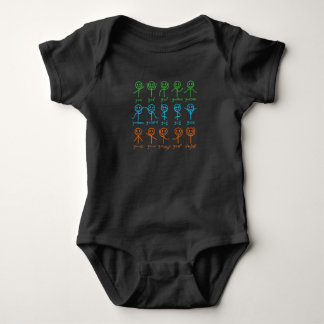 Math Teacher Dance Gleichung Mathematischer Mathem Baby Strampler