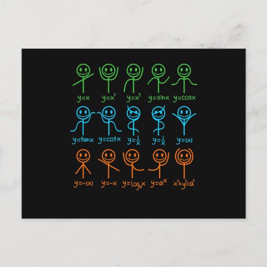 Math Teacher Dance Gleichung Mathematischer Mathem Einladungspostkarte (Vorderseite)