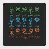 Math Teacher Dance Gleichung Mathematischer Mathem Etiketten (Design 2)