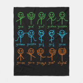 Math Teacher Dance Gleichung Mathematischer Mathem Fleecedecke (Vorderseite)