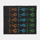 Math Teacher Dance Gleichung Mathematischer Mathem Fleecedecke (Vorderseite (Horizontal))