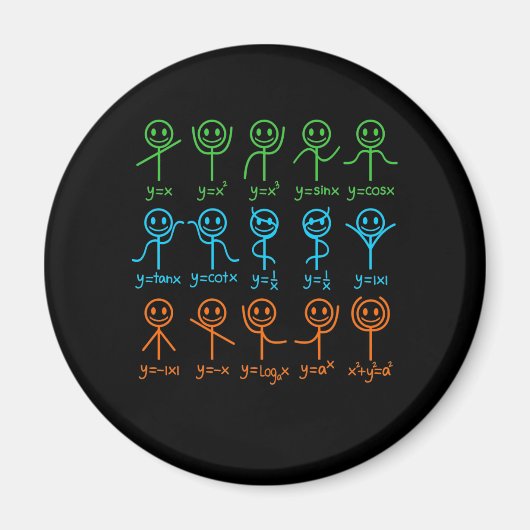 Math Teacher Dance Gleichung Mathematischer Mathem Magnet (Vorne)