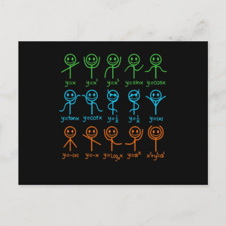Math Teacher Dance Gleichung Mathematischer Mathem Postkarte