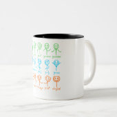 Math Teacher Dance Gleichung Mathematischer Mathem Zweifarbige Tasse (VorderseiteRechts)