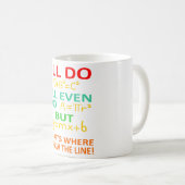 Math Teacher Equation Mathematics Maths Student Kaffeetasse (VorderseiteRechts)