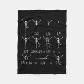 Math Teacher Equation Skeleton Math Students Hallo Fleecedecke (Vorderseite)