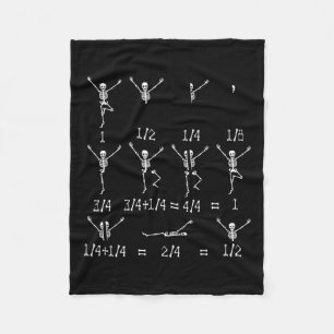 Math Teacher Equation Skeleton Math Students Hallo Fleecedecke