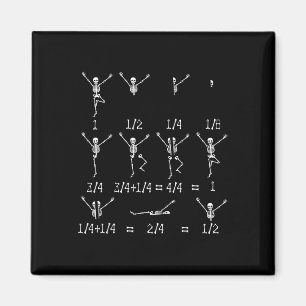 Math Teacher Equation Skeleton Math Students Hallo Magnet