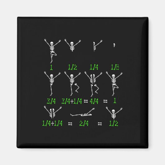 Math Teacher Equation Skeleton Math Students Hallo Magnet (Vorne)