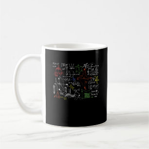 Math Teacher formas Cheat Sheet Cool Geek Nerd Kaffeetasse