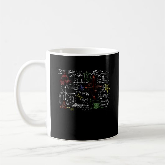 Math Teacher formas Cheat Sheet Cool Geek Nerd Kaffeetasse (Links)