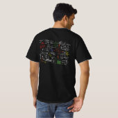 Math Teacher formas Cheat Sheet Cool Geek Nerd T-Shirt (Schwarz voll)