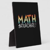 Math Teacher Fotoplatte (Seite)