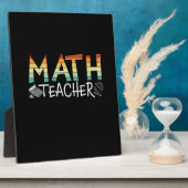 Math Teacher Fotoplatte (Seite)