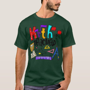 Math Teacher Funny Aka Mathe Lehrer Happy Letzten T-Shirt