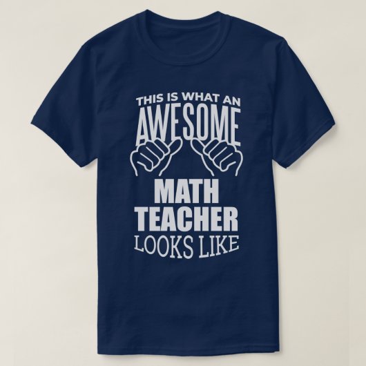 Math Teacher Funny Gift Design 2 T-Shirt (Design vorne)
