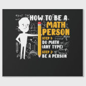 Math Teacher Funny Math Joke How To Be A Math Geschenkpapier (Flach)