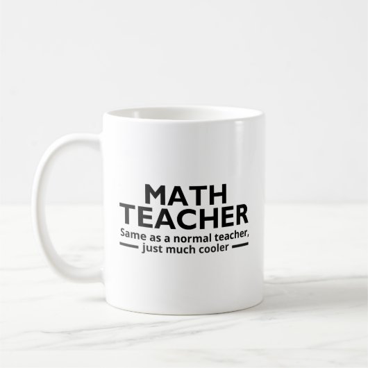 Math Teacher Funny Math Kaffeetasse (Links)