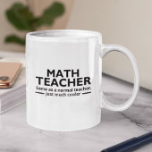 Math Teacher Funny Math Kaffeetasse