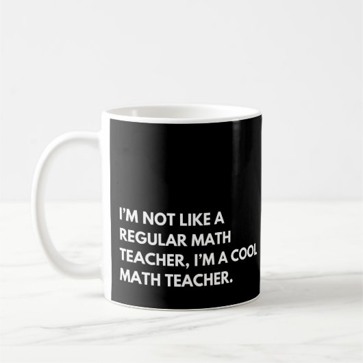 Math Teacher Funny Professor Sprichwort Kaffeetasse (Links)