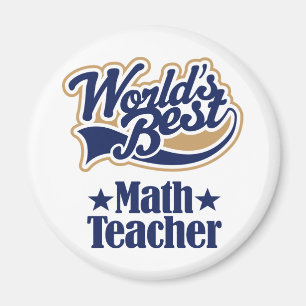 Math Teacher Geschenk für (Welten am besten) Magnet