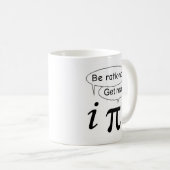 Math Teacher Geschenk: i vs Pi Kaffeetasse (VorderseiteRechts)