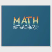Math Teacher Geschenkpapier (Flach)