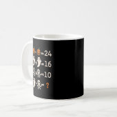 Math Teacher Halloween Algebra Operation Mathemati Kaffeetasse (Vorderseite Links)