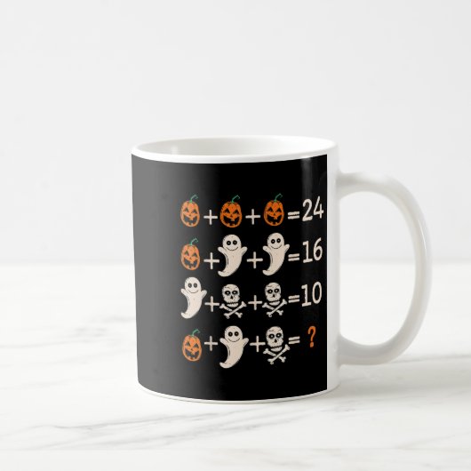 Math Teacher Halloween Algebra Operation Mathemati Kaffeetasse (Rechts)