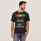 Math Teacher Happy 100th Day of School Equation Te T-Shirt (Vorne ganz)