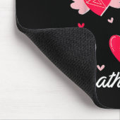 Math Teacher Heart Valentines Day Mathematics Teac Mousepad (Ecke)