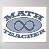 Math Teacher Infinity Poster (Vorne)