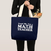 Math Teacher Jumbo Stoffbeutel (Vorderseite (Produkt))