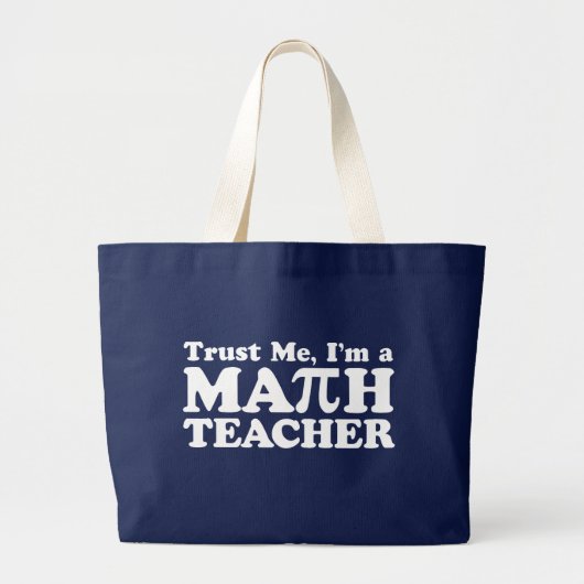 Math Teacher Jumbo Stoffbeutel (Vorne)