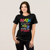 Math Teacher Like a Normal Teacher But Cooler Tri-Blend Shirt (Vorderseite voll)