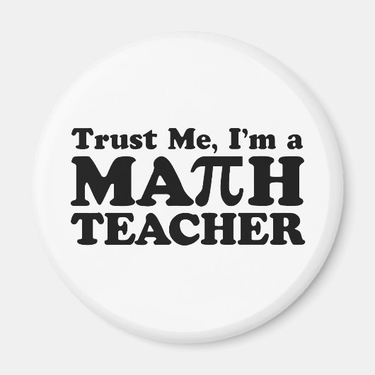 Math Teacher Magnet (Vorne)