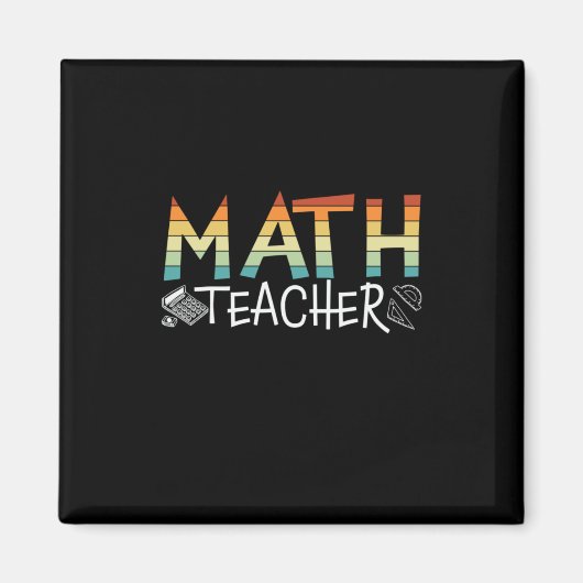 Math Teacher Magnet (Vorne)