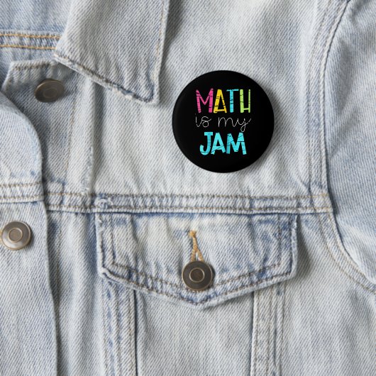 Math Teacher Math Is My Jam  Button (Beispiel)
