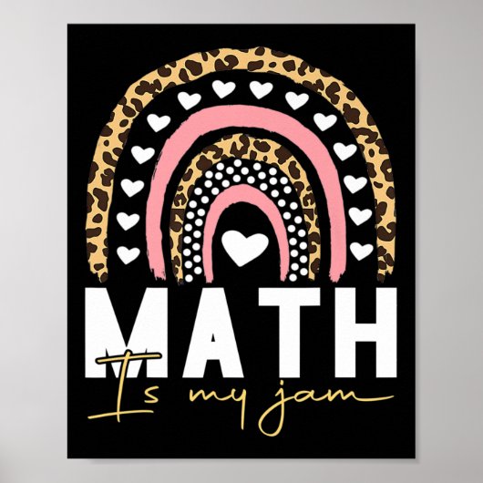 Math Teacher - Math Is My Jam Poster (Vorne)