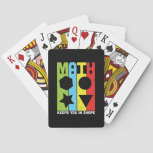 Math Teacher Math Keeps You In Shape Spielkarten
