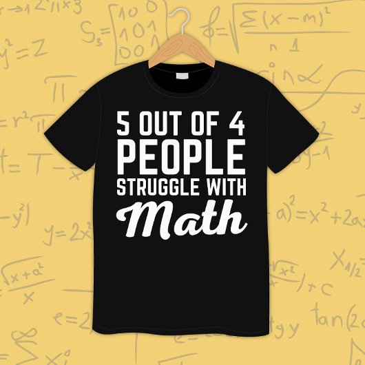 Math Teacher Math Lover Funny Math Joke Math Zitat T-Shirt