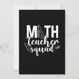 Math Teacher Math Teacher Squad Einladung