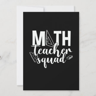 Math Teacher Math Teacher Squad Einladung