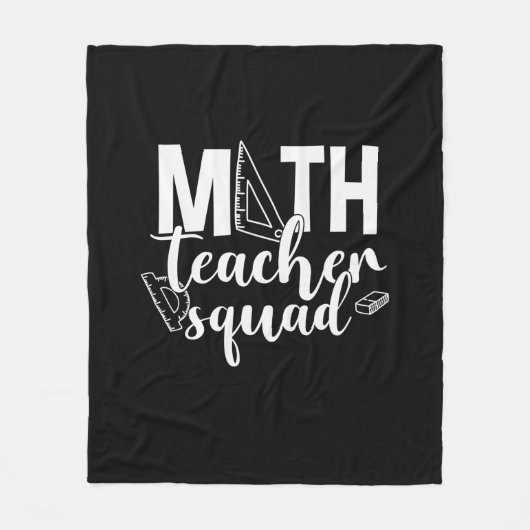 Math Teacher Math Teacher Squad Fleecedecke (Vorderseite)