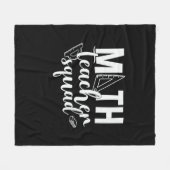 Math Teacher Math Teacher Squad Fleecedecke (Vorderseite (Horizontal))