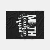 Math Teacher Math Teacher Squad Fleecedecke (Vorderseite (Horizontal))